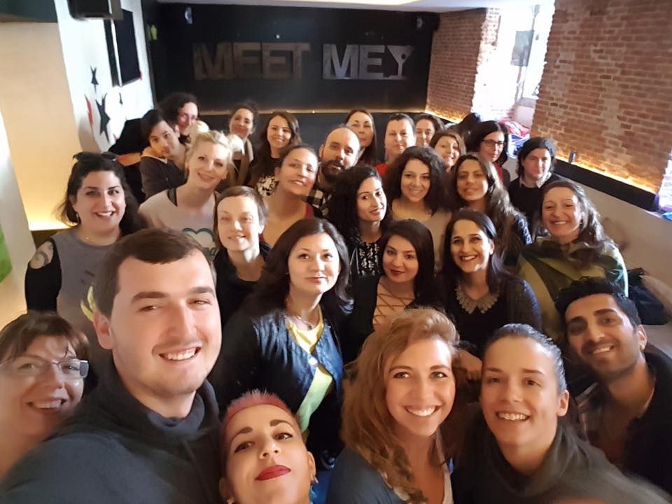 foto grupo balcanes con Kiran
